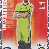 Bayer Leverkusen Topps Match Attax Trading Card 2022 Lukas Hradecky Nr.12 Sonderkarte