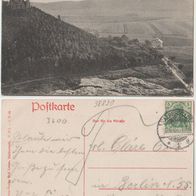 Halberstadt Hoppelberg AK Gläserner Mönch 1907 mit-Marke gelaufen