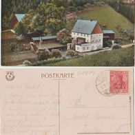 Krippen Forstmühle 1917 gelaufen mit Marke sehr gute Erhaltung