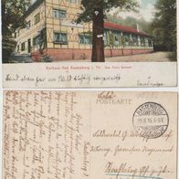 Rastenberg Bad 1915 Kurhaus Franz Schmid gelaufen Feldpost gute Erhaltung