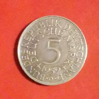 5 DMark Silberadler - Heiermann 1959 D Münze in 625er Silber