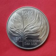 20 DDR Mark Probe Münze 30 Jahre DDR von 1979, Blattprobe