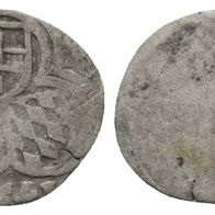 Altdeutschland Kleinmünze Silber Pfennig 3 Wappen/ Löwe s. Scan