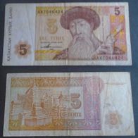 Banknote Kasachstan: 5 Tenge 1993