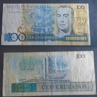 Banknote Brasilien: 100 Cruzados