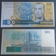 Banknote Brasilien: 100 Cruzados 1987 - Bankfrisch