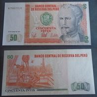 Banknote Peru: 50 Intis 1987 - Bankfrisch