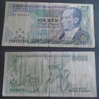 Banknote Türkei: 10000 Lira 1996