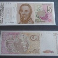 Banknote Argentinieni: 5 Austral 1985 Bankfrisch