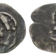 Mittelalter Deutschland Silber Kleinmünze Pfennig 0,40 g., anonyme Gepräge o.J.