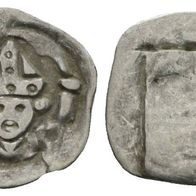 Mittelalter Deutschland Silber Regensburg Pfennig 0,83 g., anonyme Gepräge o.J.