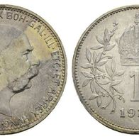 Österreich Silber 1 Krone 1915 Kaiser Franz Joseph I. s. Original-Scan