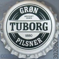 Tuborg Grön Pilsner Bier Brauerei Kronkorken aus Dänemark Korken in neu und unbenutzt
