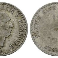 Altdeutschland Hannover Silber 1/12 Taler1842 S, Ernst August, siehe Original-Scan