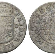 Altdeutschland Silber Brandenburg-Preußen 1/12 Taler 1691 Friedrich III. s. Scan