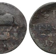 Altdeutschland Kleinmünze 1 Pfennig Anhalt-Bernburg 1794 schöne Erhaltung,