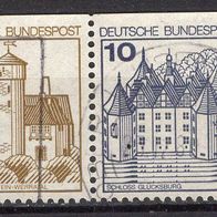 BRD / Bund 1980 Burgen und Schlösser Zusammendruck W 65 I gestempelt
