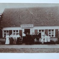Flecken Zechlin (?): Colonialwaren-Geschäft Frieda Zander, Foto-Ak um 1910