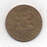 Münze Kenya 10 Cent 1967,