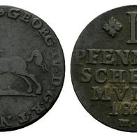 Altdeutschland Kleinmünze Braunschweig-Wolfenbüttel 1 Pfennig 1820
