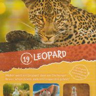 REWE Sammelkarte - Wilde Helden - Karte 19 - Leopard - NEU