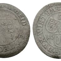 Altdeutschland Kleinmünze Silber Württemberg 2 Kreuzer 1695 s. Scan