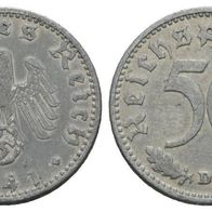Altdeutschland Kleinmünze Deutsches Reich 50 Pfennig 1941 s. Scan