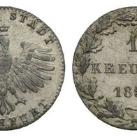 Altdeutschland Kleinmünze Frankfurt-Stadt 1 Kreuzer 1856 s. Scan
