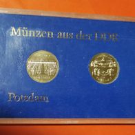 Set 2 x 5 DDR Mark Neusilber Potsdam 1986, sehr rar/ selten