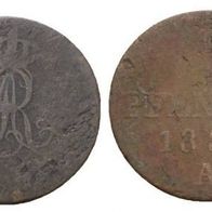 Altdeutschland 2 Kleinmünzen Hannover 2 x 1 Pfennig 1839 A s. Scan