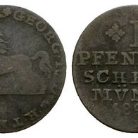 Altdeutschland Braunschweig Kleinmünze 1 Pfennig 1822., s. Scan