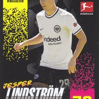 Eintracht Frankfurt Topps Match Attax Trading Card 2022 Jesper Lindström Nr.134