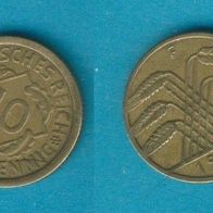 10 Reichspfennig 1925 F