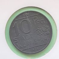 Notgeld, Ersatzgeld, Kriegsgeld, 10 Pfennig, Worms, 1918, Zink