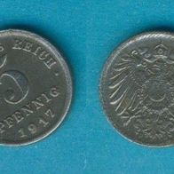 5 Pfennig 1917 G
