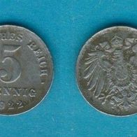 5 Pfennig 1922 D