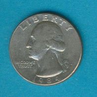 USA 25 Cent 1984 D