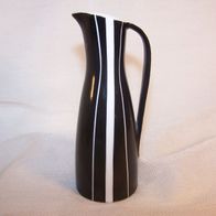 Schwarz-weiße Porzellan Henkelvase, Modell-Nr.- 118 12, 50/60er * **