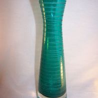 Glas Vase - X-Form, 70er Jahre * *