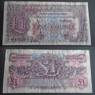 Banknote Großbritanien: 1 Pound - British Armed Forces