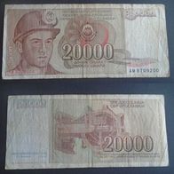Banknote Jugoslawien: 20000 Dinara 1987