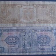Banknote Ecuador: 20 Sucres 1988