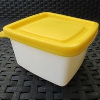 Original DDR Plaste Dose 400 ml Pneumant weiß/ gelb Vorrats Aufbewahrungs Behälte