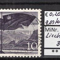 Liechtenstein 1960 Freimarken: Landschaften MiNr. 381 gestempelt