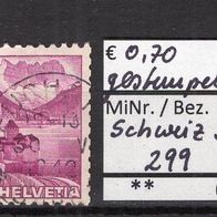 Schweiz 1936 Freimarken: Landschaften MiNr. 299 gestempelt