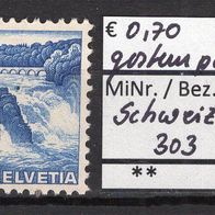 Schweiz 1936 Freimarken: Landschaften MiNr. 303 gestempelt -1-