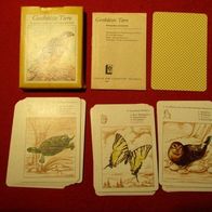 Quartett Kartenspiel Geschützte Tier" DDR Spielkarten 1981