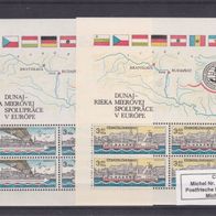 Briefmarken Tschechoslowakei MiNr.: Bl. 51 und 52