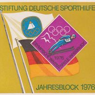 Briefmarke 1976 BRD Jahresblock Deutsche Sporthilfe