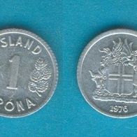 Island 1 Krona 1976